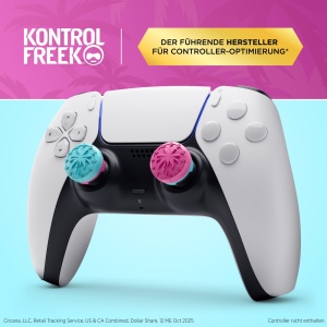 Thumbsticks pentru controller KontrolFreek Action Adventure Heist Edition PS5PS4, Rosa Blau - Img 2