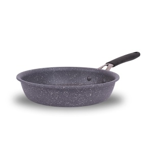 Tigaie antiaderenta Lagostina Tempra Mineral 20 cm, gri marmorata, cu maner din silicon