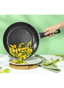 Tigaie Ballarini Vipiteno, 28 cm, Aluminiu, Antiaderenta, Negru - Img 6