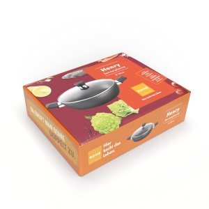 Tigaie cu capac Rohe Germany Henry, aluminiu, 28cm, negru - Img 5