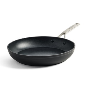 Tigaie din aluminiu KitchenAid 28cm, antiaderenta, neagra, rezistenta la zgarieturi
