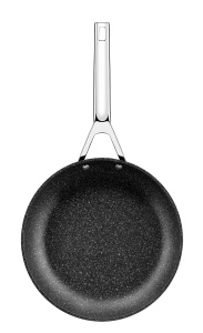 Tigaie din aluminiu Monix M741218, 18 cm, antiaderenta, neagra - Img 2