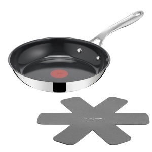 Tigaie din inox Jamie Oliver TEFAL 24 cm, antiaderenta, cu maner ergonomic