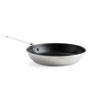 Tigaie din otel inoxidabil KitchenAid 28cm, antiaderenta, argintie