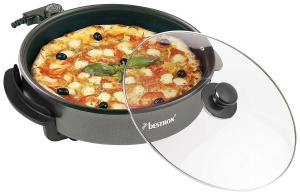Tigaie electrica Bestron AHP1800Z, 40cm, 1500W, neagra - Img 2