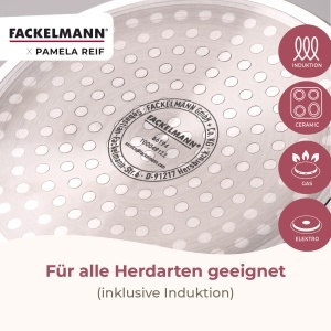 Tigaie Fackelmann Pamela Reif O 20 cm Aluminiu Recycled Coating Ceramica PFAS-Free - Img 4