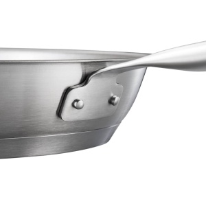 Tigaie Fiskars, O 28 cm, Tigaie acoperita, Potrivita pentru toate plitele, Otel inoxidabil reciclat, Otel integral, Argintiu, 1064745 - Img 8