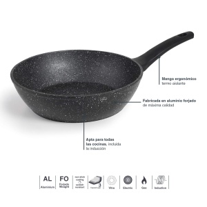 Tigaie Lacor 26834, 24 cm, Aluminiu, Antiaderenta, PFOA-free - Img 4