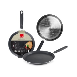 Tigaie pentru crepes IBILI Inducta 28 cm, argintie, din plastic