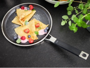Tigaie pentru crepes ROSLE SILENCE PRO, 28 cm, inox 1810, antiaderenta - Img 3