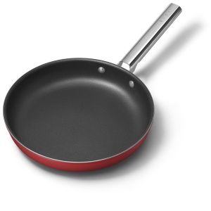 Tigaie Smeg CKFF2801RDM, 28 cm, antiaderenta, cu maner din otel inoxidabil, rosie - Img 4