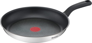 Tigaie Tefal Comfort Max 26 cm, Otel inoxidabil premium, Indicator de temperatura Thermo-Spot, Acoperire antiaderenta, Inductie G7260544, Negru, Argintiu - Img 1