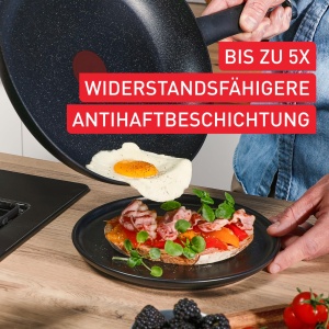 Tigaie Tefal Explore Stone 28 cm Antiaderenta Rezistenta la zgarieturi Compatibila cu toate tipurile de plite Negru - Img 3