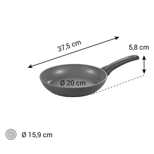 Tigaie Tescoma 20 cm, antiaderenta ceramica, pentru toate tipurile de plite - Img 4