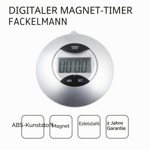 Timer de bucatarie Fackelmann 41939, LCD, gri, 100 minute - Img 4