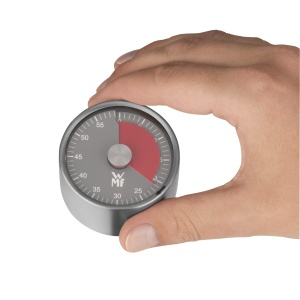 Timer de bucatarie magnetic WMF, Cromargan inox, 60 minute, alarma sonora - Img 3