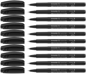 Tintenroller Schneider Topball 845, 0.3 mm, 10 bucati, negru