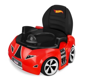 Toaleta pentru copii Hot Wheels 2-in-1, design masina de curse, rosu