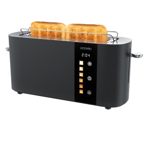 Toaster 2 felii Arendo LEVEL TOUCH, 1000W, 6 trepte rumenire, display LED, negru