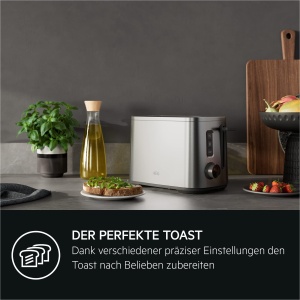 Toaster AEG Deli 5, 7 setari de rumenire, carcasa rece, inox - Img 5