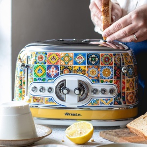 Toaster Ariete 156 Positano 1630W Design Vintage 4 Fante Functie Automatica - Img 7