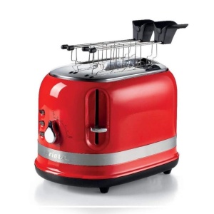 Toaster Ariete Moderna 149, 2 felii, 815 W, 6 braunungsstufen, rosu