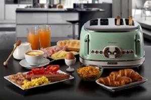 Toaster Ariete Vintage 156 Verde 1600W 6 trepte de prajire 4 felii - Img 8