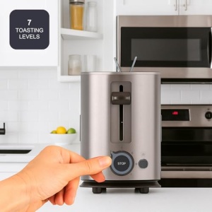 Toaster BlackDecker BXTO1002E 1000W Fanta Larga 7 Nivele Functii Multiple - Img 4
