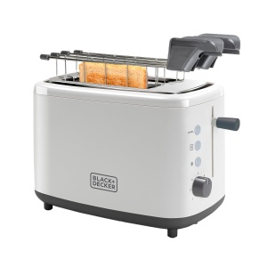 Toaster BLACKDECKER BXTOA820E 820W Alb 7 trepte rumenire functii decongelare si reincalzire