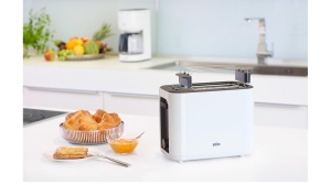 Toaster Braun HT 3010 WH, 7 Rostgrade, Culoare Alba, Cu Functie De Incalzire - Img 4