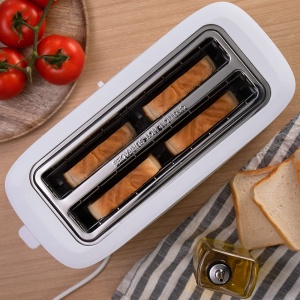 Toaster Cecotec ToastTaste 9000, 1630W, 4 felii, 2 sloturi extra-largi, Alb - Img 3