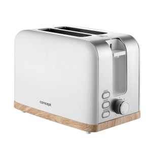 Toaster Concept TE2015 ELWOOD, 7 niveluri rumenire, alb