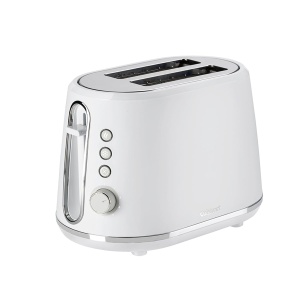 Toaster Cuisinart 2 felii, 7 nivele rumenire, alb modern, slits extra adanci
