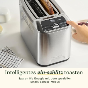 Toaster Cuisinart Smart Elite cu 2 fante, inox, functii Bagel si decongelare - Img 9