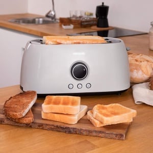 Toaster digital Cecotec ClassicToast 15000, 1500 W, 4 felii, 2 sloturi extra-largi, bej - Img 6