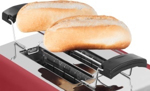 Toaster ECG ST 2708 Tradizione Corsa, 2 feliute, 780-925 W, rosu mat - Img 4