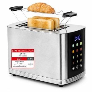 Toaster EMERIO TO-132888 din inox, 800W, 2 toastschlitze, display colorat - Img 1
