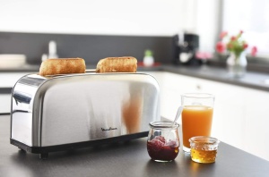 Toaster Moulinex Classic 2 Reb, 1400 W, 2 sloturi, gri inox - Img 2