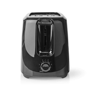 Toaster Nedis KABT150EBK, 700W, 2 fante, 6 niveluri de rumenire, Negru