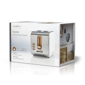 Toaster Nedis KABT510EWT, 2 sloturi, 6 niveluri rumenire, alb - Img 3