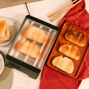 Toaster orizontal Cecotec NiceSlice, 1000W, finisaj inox, 6 niveluri de rumenire - Img 7