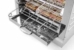 Toaster profesional HENDI cu 2 niveluri, 3000W, inox, 6 toastzangi - Img 2