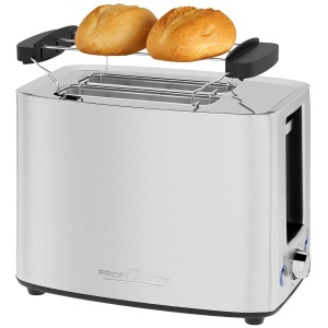 Toaster ProfiCook PC TA 1279, 2 felii, inox, 700-850 W, sloturi extra late
