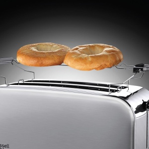 Toaster Russell Hobbs Adventure 1600W, 2 fante extra late, inox - Img 2
