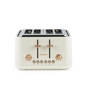 Toaster Salter Pebble cu 4 Fante, Functie Ridicare, 6 Niveluri de Rumeneala
