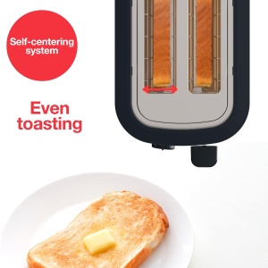 Toaster Solac Buon Giorno Mini Inox, 870W, 2 felii, gri - Img 4