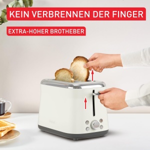 Toaster Tefal TT720AE0, Retro, 8 Braunungsstufen, 4 Functii, Alb - Img 4