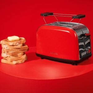 Toaster vertical Cecotec Toastin Time 850 Red, 850W, inox, sloturi largi - Img 5