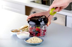 Tocator manual Tefal K1321324 900 ml Lame inox pentru legume carne si nuci - Img 13