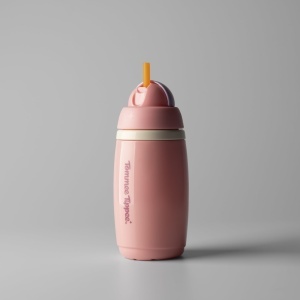 Tommee Tippee Set 2 Activ Becher 266 ml Roz si Mov Anti-scurgere Cu Pai Silicon - Img 3